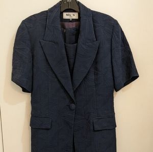 Vintage NIL'S PARIS Long Jacket and Dress Set